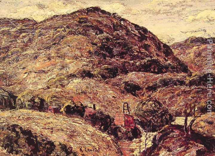 Mountain Landscape painting - Ernest Lawson Mountain Landscape art painting